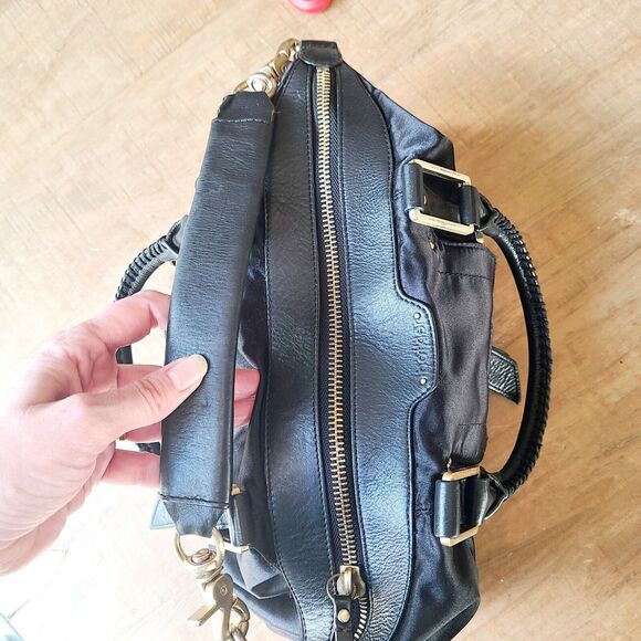 Botkier Women’s Shoulder Bag Satchel Soft Leather/Satin Fabric RARE - Picture 12 of 12